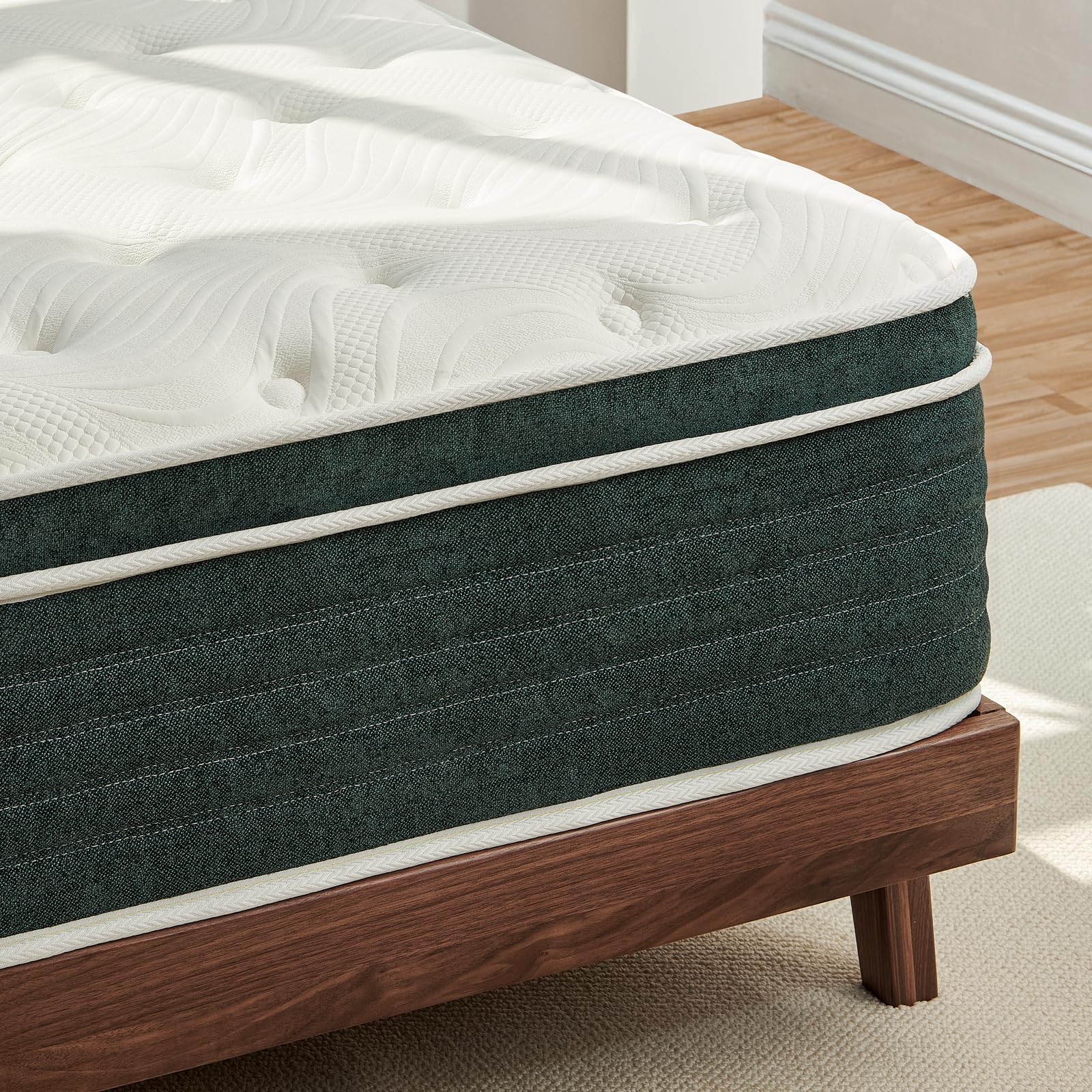 Photo 1 of Twin Mattress, 12 Inch Gel Memory Foam Mattress for Back Pain, Individually Pocketed Springs for Motion Transfer, Cooling Top Layer, No Fiberglass, Medium Firm, Forever Warranty, 75"x39"x12"