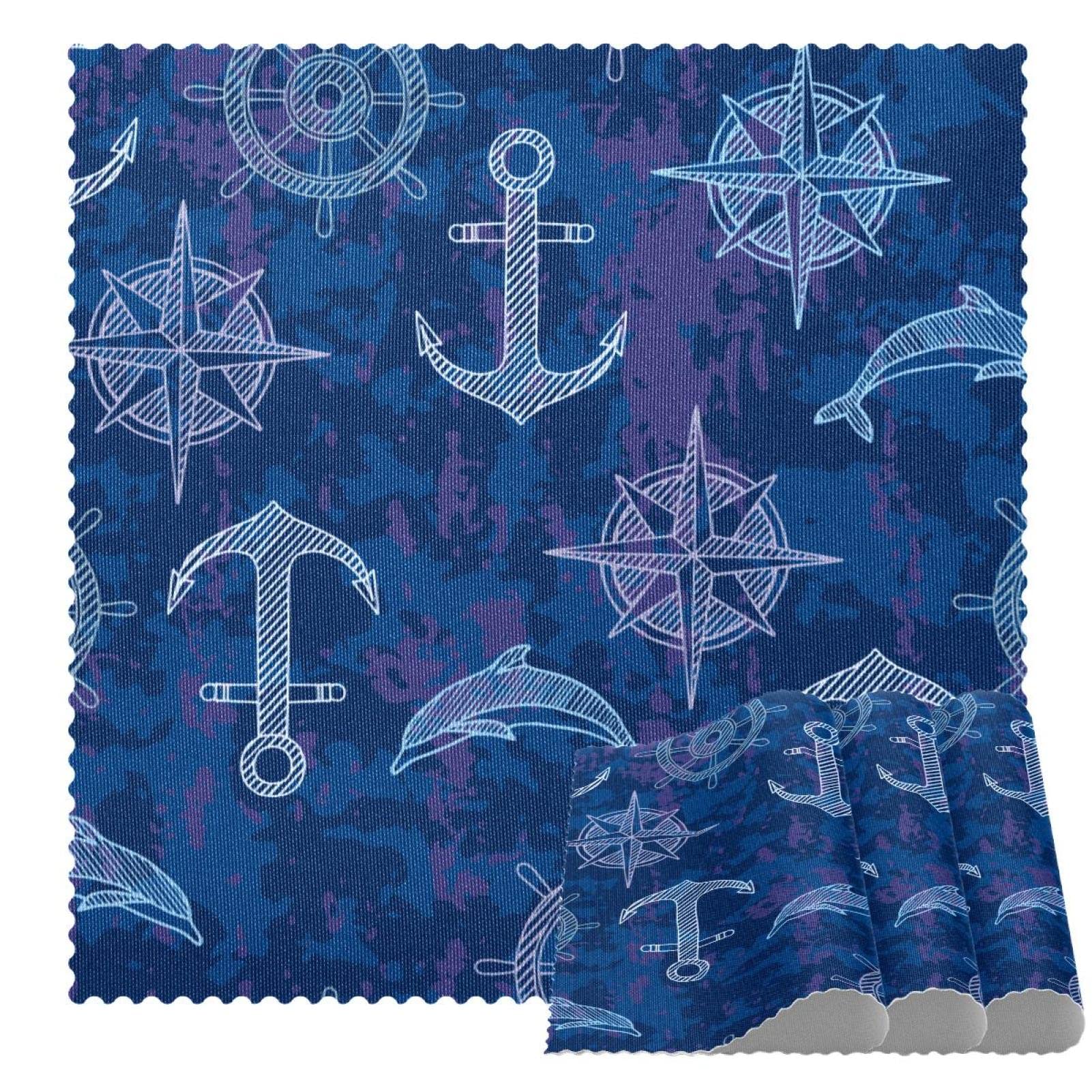 Sets de table de cuisine Anker motif ancre pour repas de famille en bord de mer
