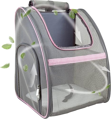 NextFri Mochila transportadora de mascotas, ventilada y transpirable para gatos y perros, plegable, diseñada para viajes, senderismo y uso al aire