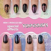 Vista 8 de Sally Hansen Miracle Gel - Esmalte de uñas con efecto especial de capa superior Calidad de salón, fórmula tipo gel, sistema de dos pasos,