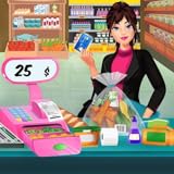 Compras en supermercados, aprende cajero automático: sé cajero en un juego de supermercado y administra la caja registradora