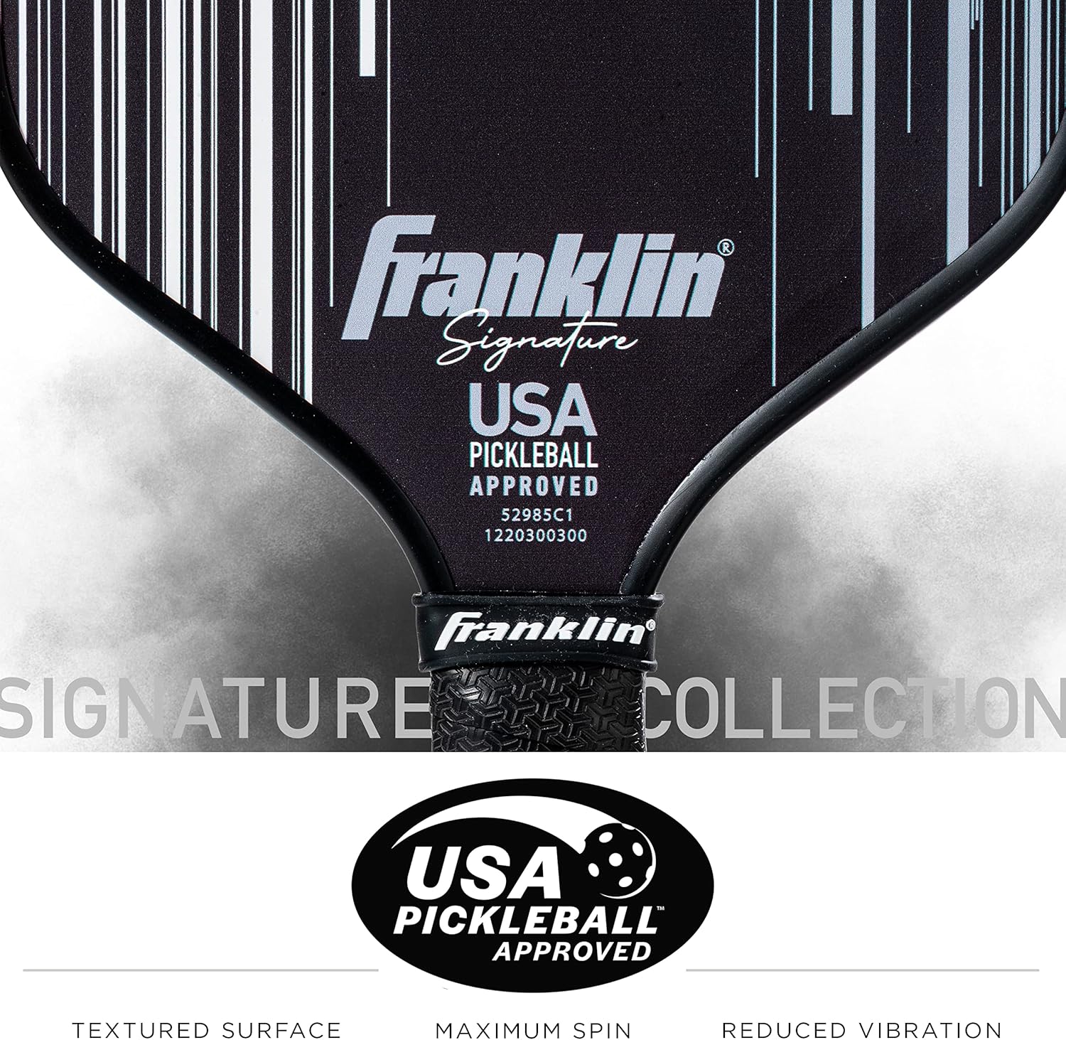 Franklin Sports Pro Pickleball Paddles - Signature Series Pro Pickleball Paddle with MaxGrit Surface - USA Pickleball (USAPA) Approved Tournament Pickleball Paddles - 13mm + 16mm Polypropylene Cores