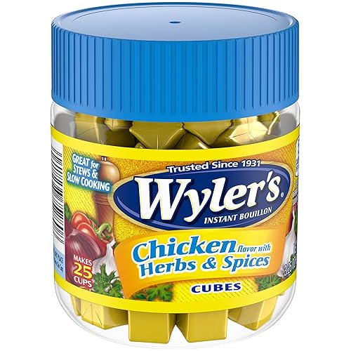 Miniatura 4 de Wyler's Cubos de caldo instantáneo de pollo con hierbas y especias (frascos de 3.25 onzas, paquete de 8)