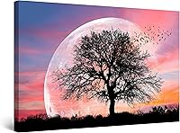 Vista 22 de Startonight Lienzo decorativo para pared, diseño de pájaros del árbol, impresión para dormitorio, 24 x 36 pulgadas