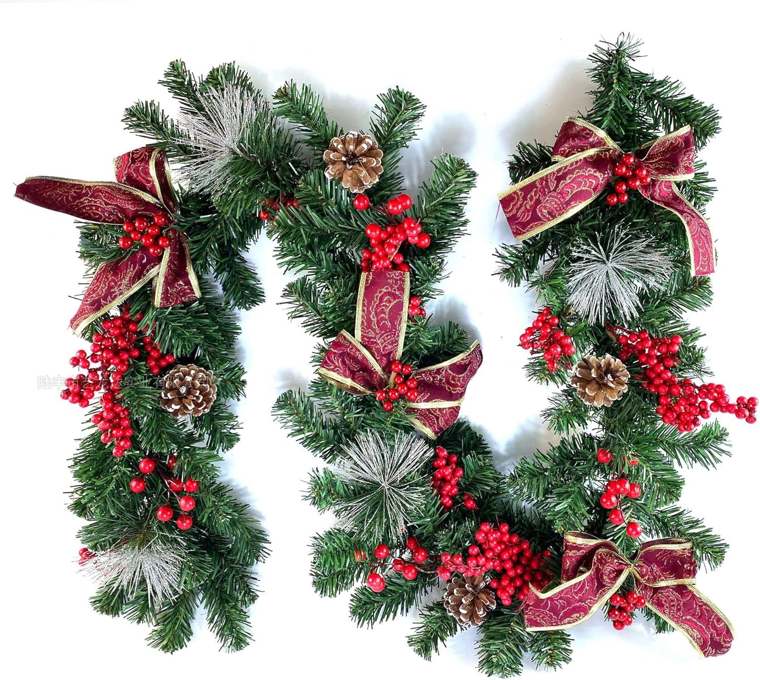 Amazon.com: DIERI 9 FT Long Christmas Garland Flexible PVC Hanging ...
