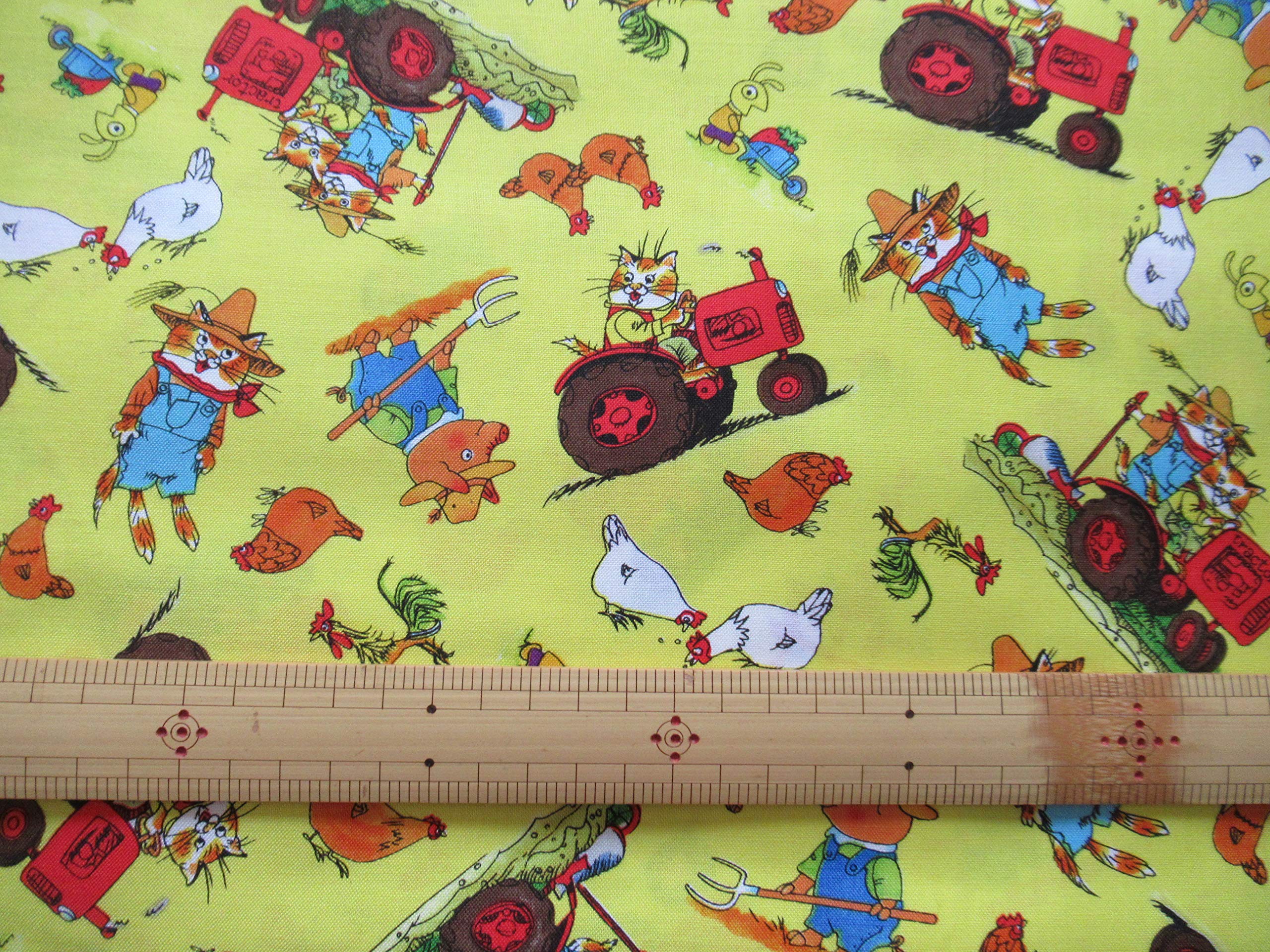 Amazon | 絶版柄 ノベルティー生地 Richard Scarry Busy Town