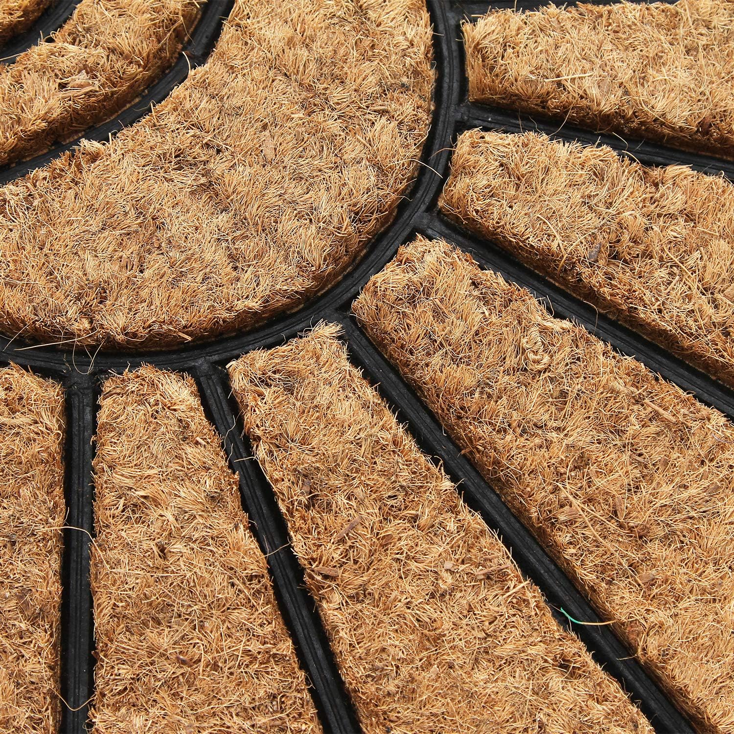 Coco&Coir Door Mat | Natural Coir | Non-Slip | Thick Coir | Premium Quality | Rubber Backed | Eco-Friendly | Indoor | Outdoor | Heavy Duty | Entrance Door Mat | 45 x 75 cm (The Sunrise) 4 91dbgEFUcSL. AC SL1500