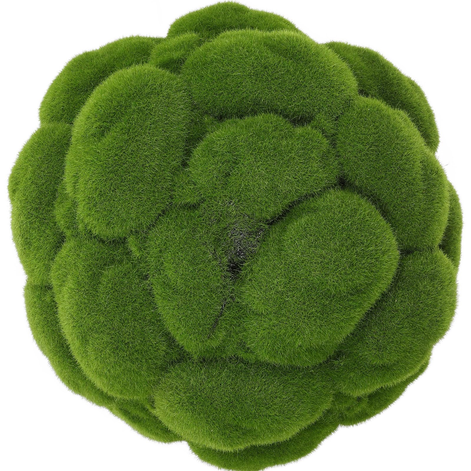 Housoutil Bola de Musgo Artificial Decorativa Verde PVC para Ventana