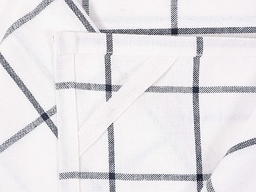 Miniatura 6 de KAF Home Soho - Juego de 10 toallas de cocina de 18 x 28 pulgadas, juego mixto de toallas planas suaves y absorbentes, color azul marino