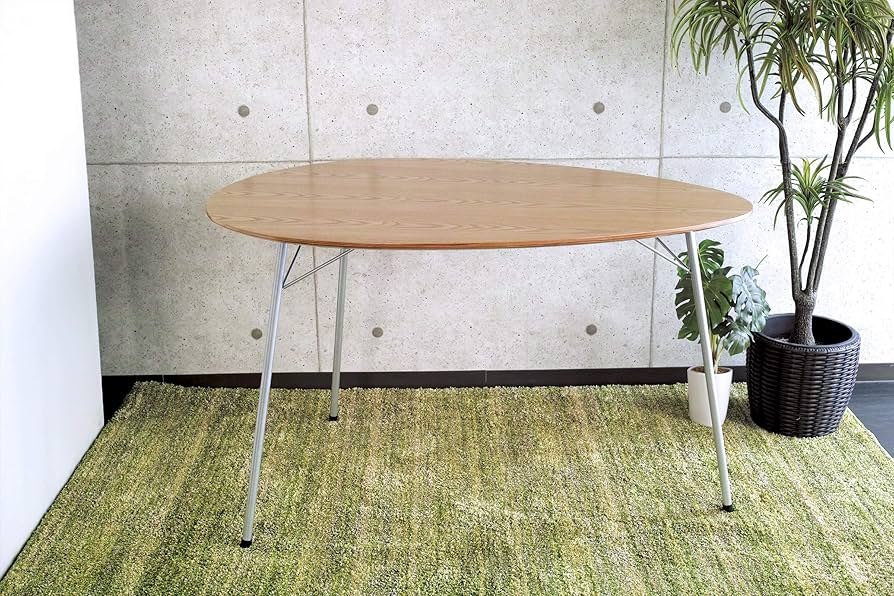 Amazon｜North Orange デザイナーズ 円形 ダイニングテーブル