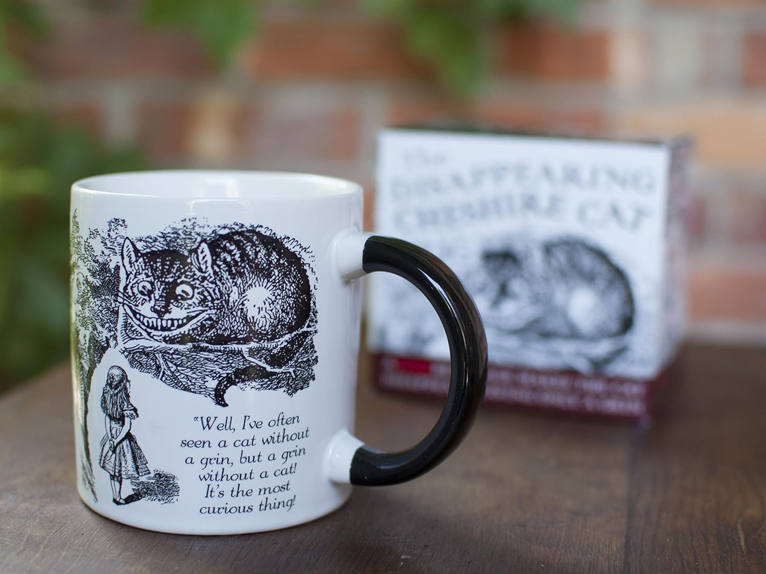 The Unemployed Philosophers Guild Heat Transforming Disappearing Cheshire Cat Mug - Hot Coffee Leaves Behind Only the Grin, Comes in Gift Box, 12oz - Image 8