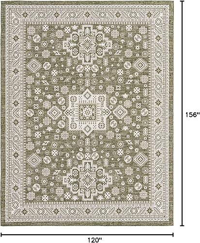 Miniatura 313 de Rugs.com Outdoor Aztec Collection Alfombra – 4 x 6 pies alfombra de tejido plano gris carbón perfecta para salas de estar, grandes comedores, planos