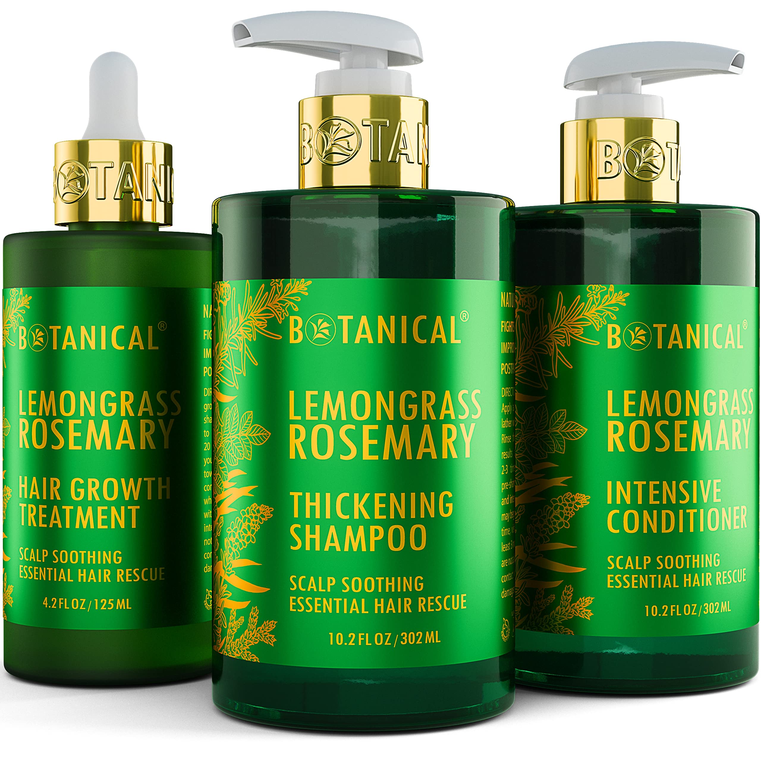 Amazon.com: Botanical Hair Growth Treatment, Thickening Shampoo