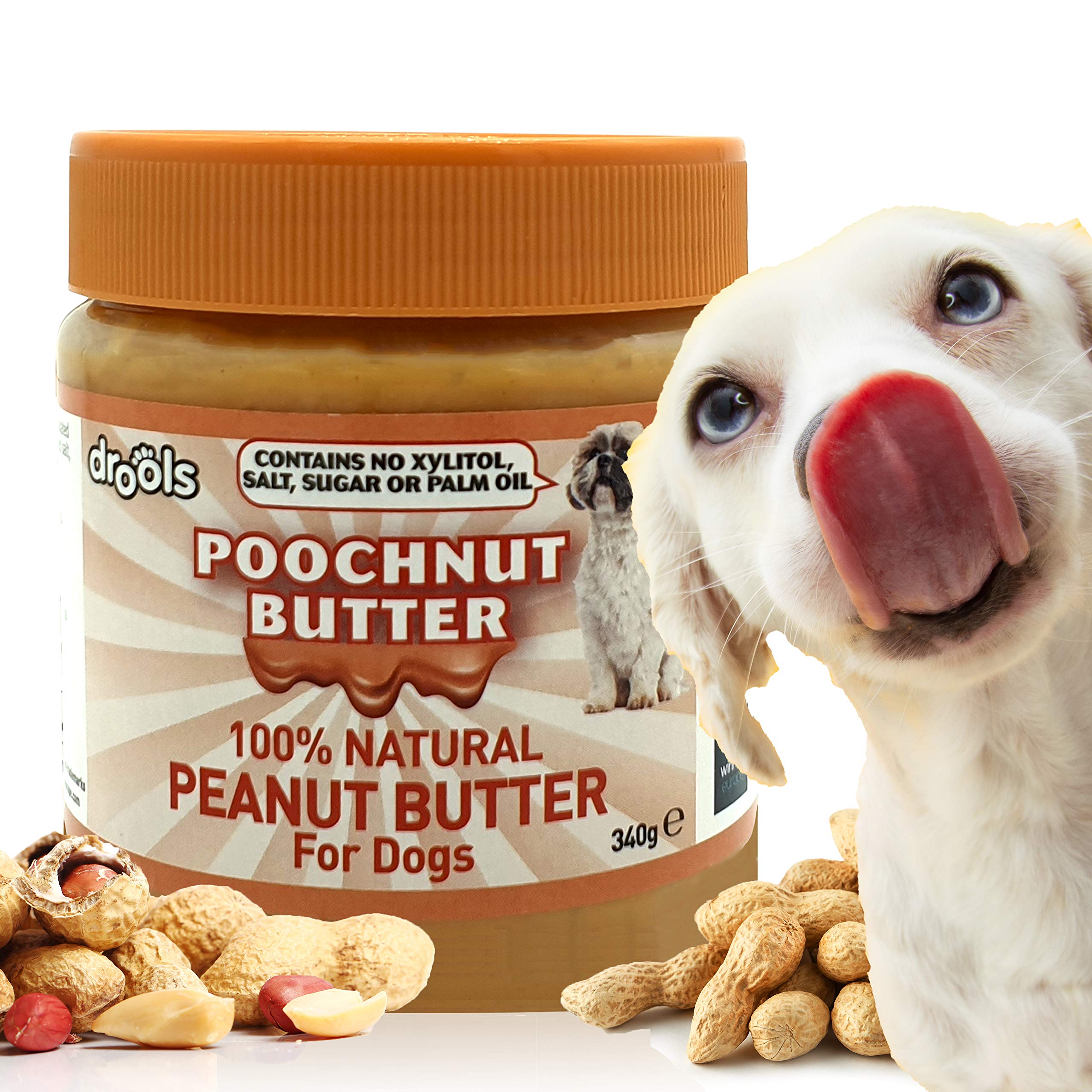 340g Peanut Butter For Dogs 100 Natural Dog Treats NO PALM OIL