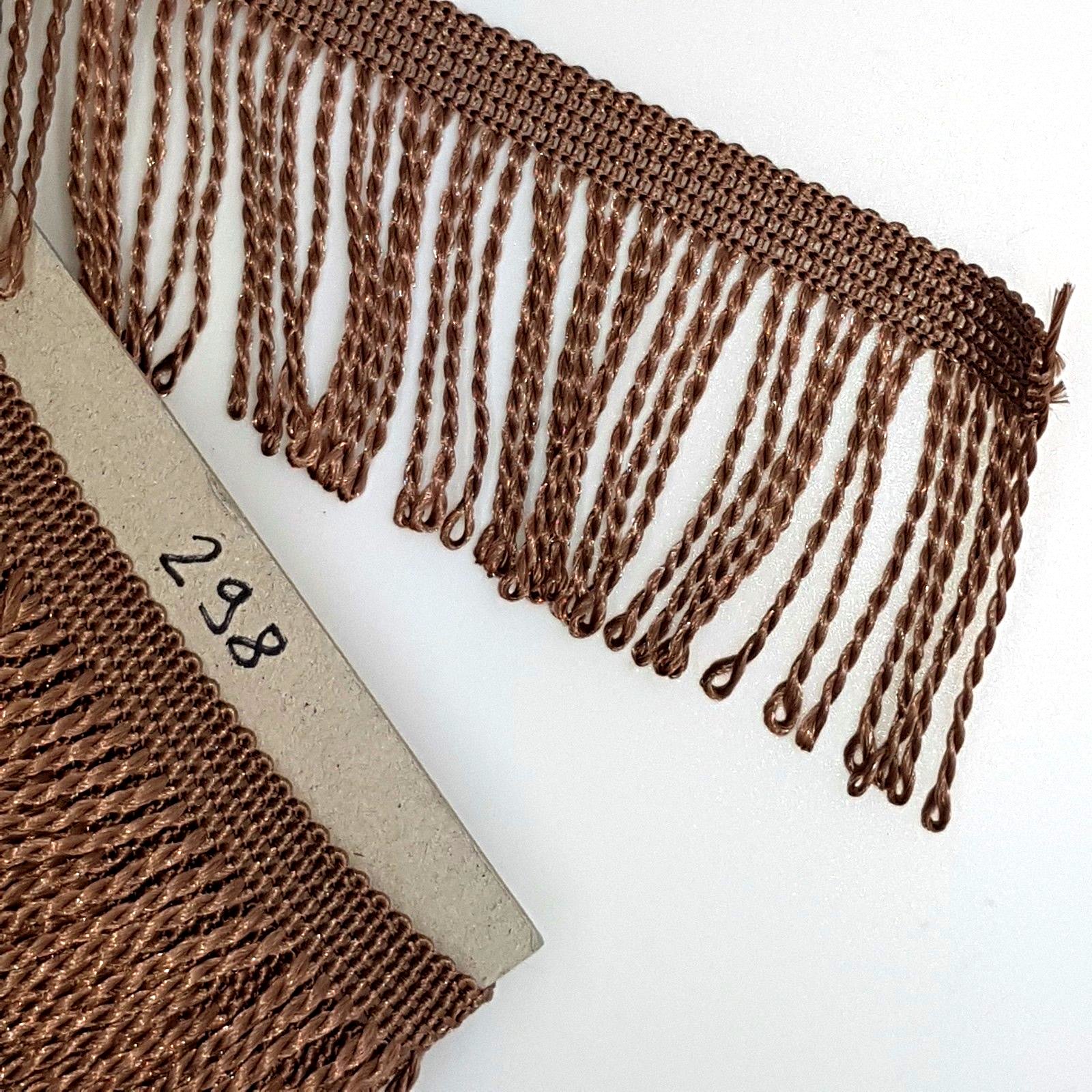 Fringe Tassel Trim, 10 metres x 60 mm Wide for Dance Dresses, Curtains, Lamps, Trimmings, Bags, Costumes, DIY (Moss 298)
