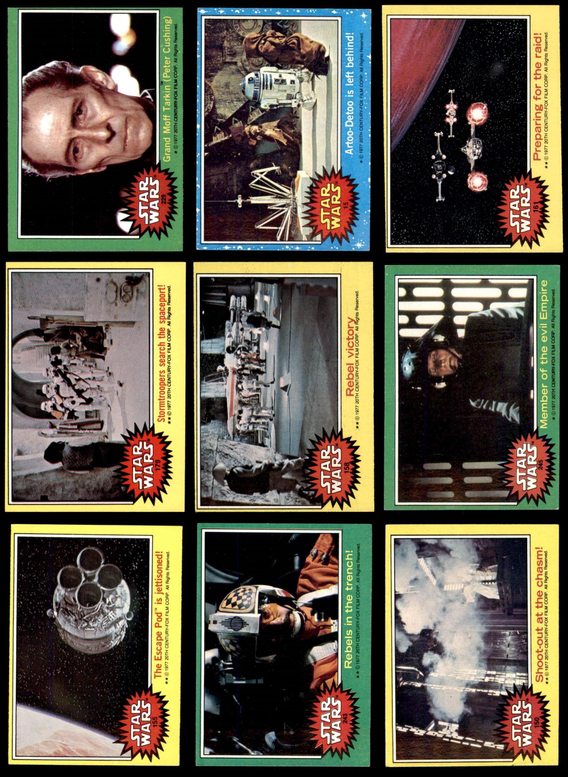 1977 Topps Star Wars Almost Complete Set (Card) VG/EX+ at