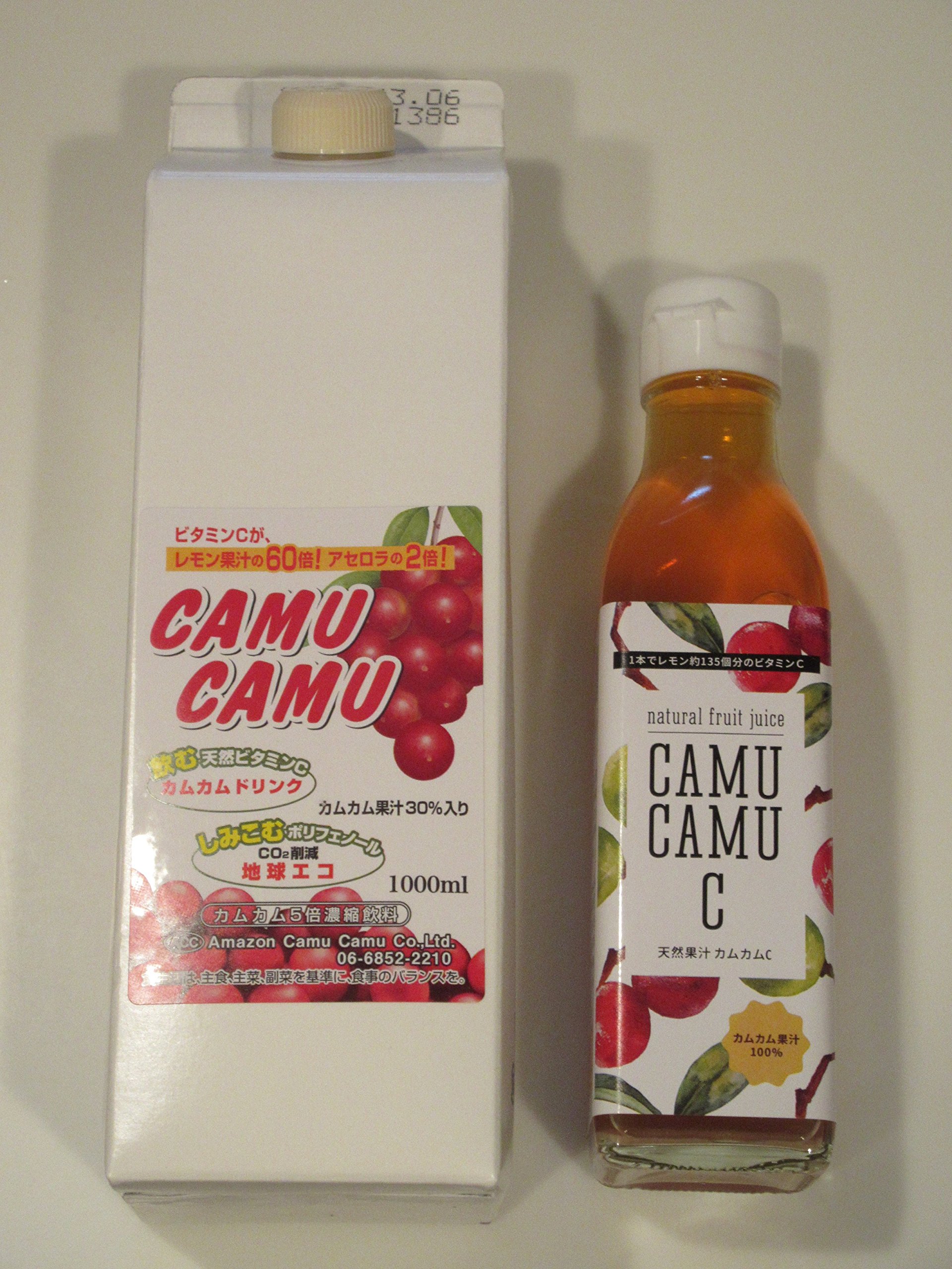 Amazon | カムカム5倍濃縮飲料＆カムカム100％果汁、各1本のセット 