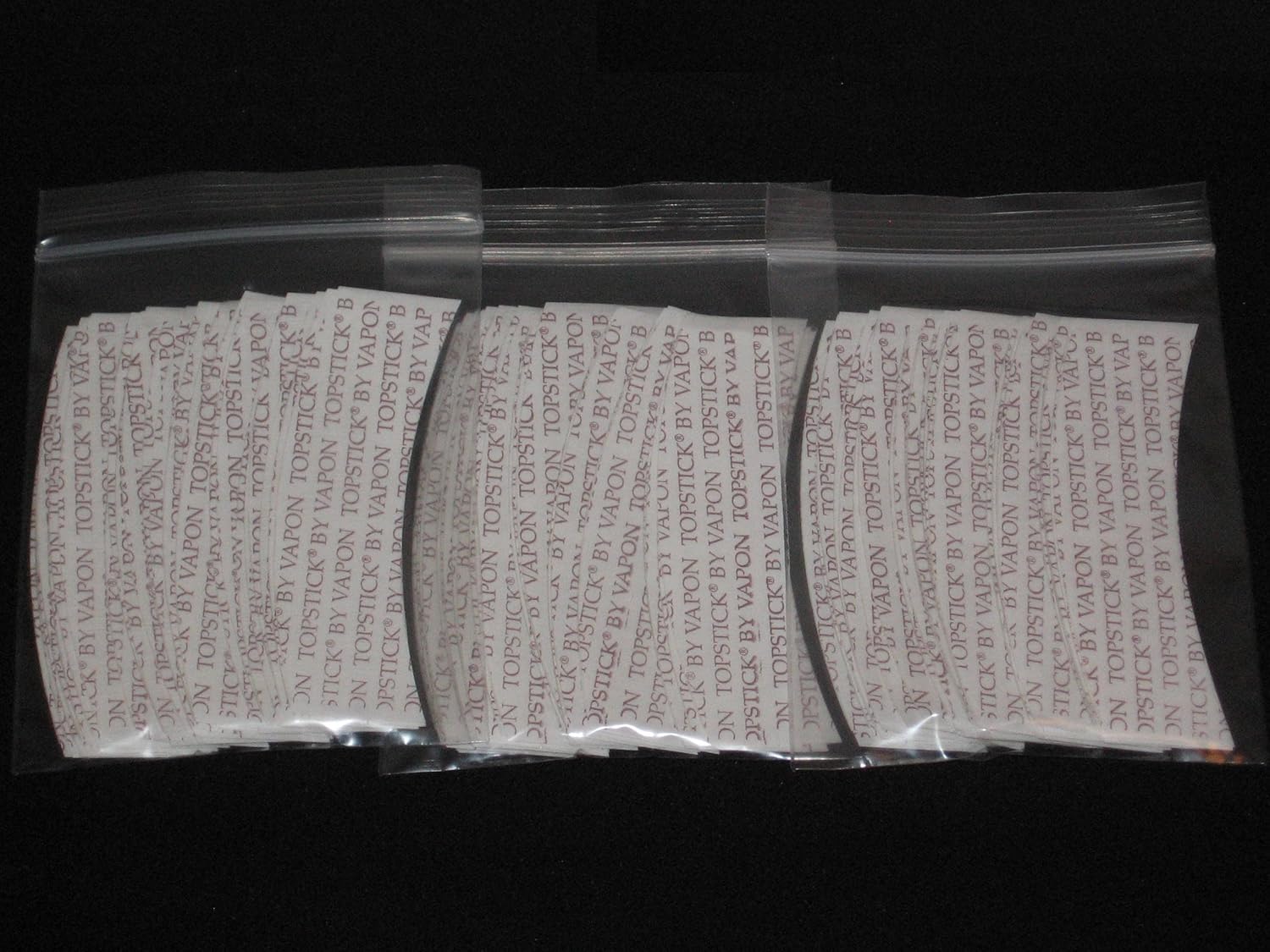 Vapon TOPSTICK Plus Custom Cut Front A Curve Tape,Clear,Double-Sided 75 Strips.
