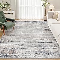 Vista 23 de Alfombras lavables de 5 x 7 pies, antideslizantes, modernas, abstractas, suaves para sala de estar, entrada, dormitorio, guardería, alfombra Beige