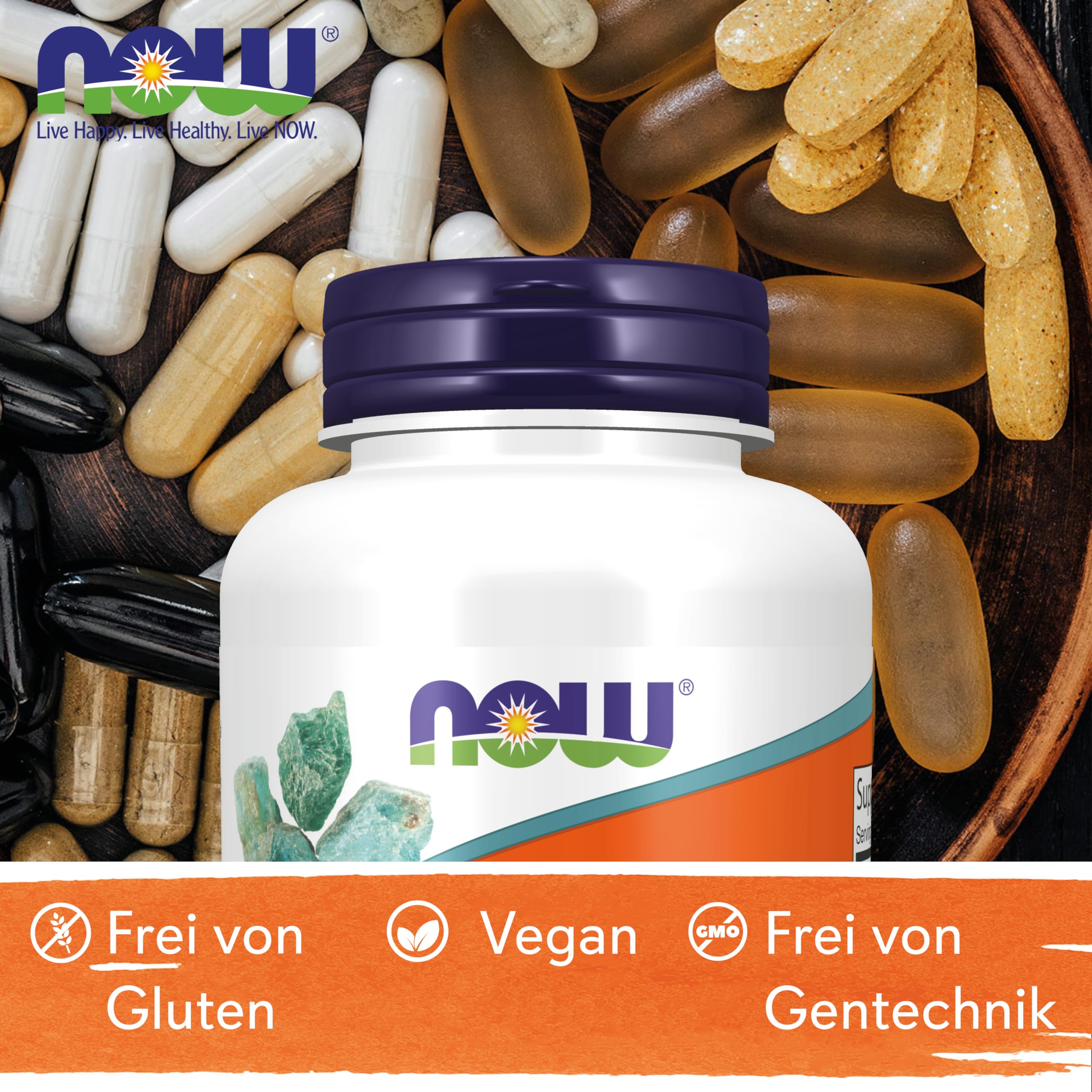 Now Foods, Boron (Bor), 3mg, 250 vegane Kapseln, Laborgeprüft, Glutenfrei, Sojafrei, Ohne Gentechnik, Vegetarisch