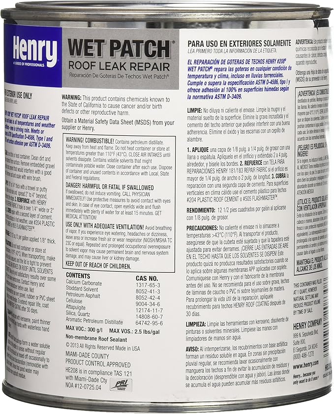 Henry HE208030 Cemento para Techos miniatura 3