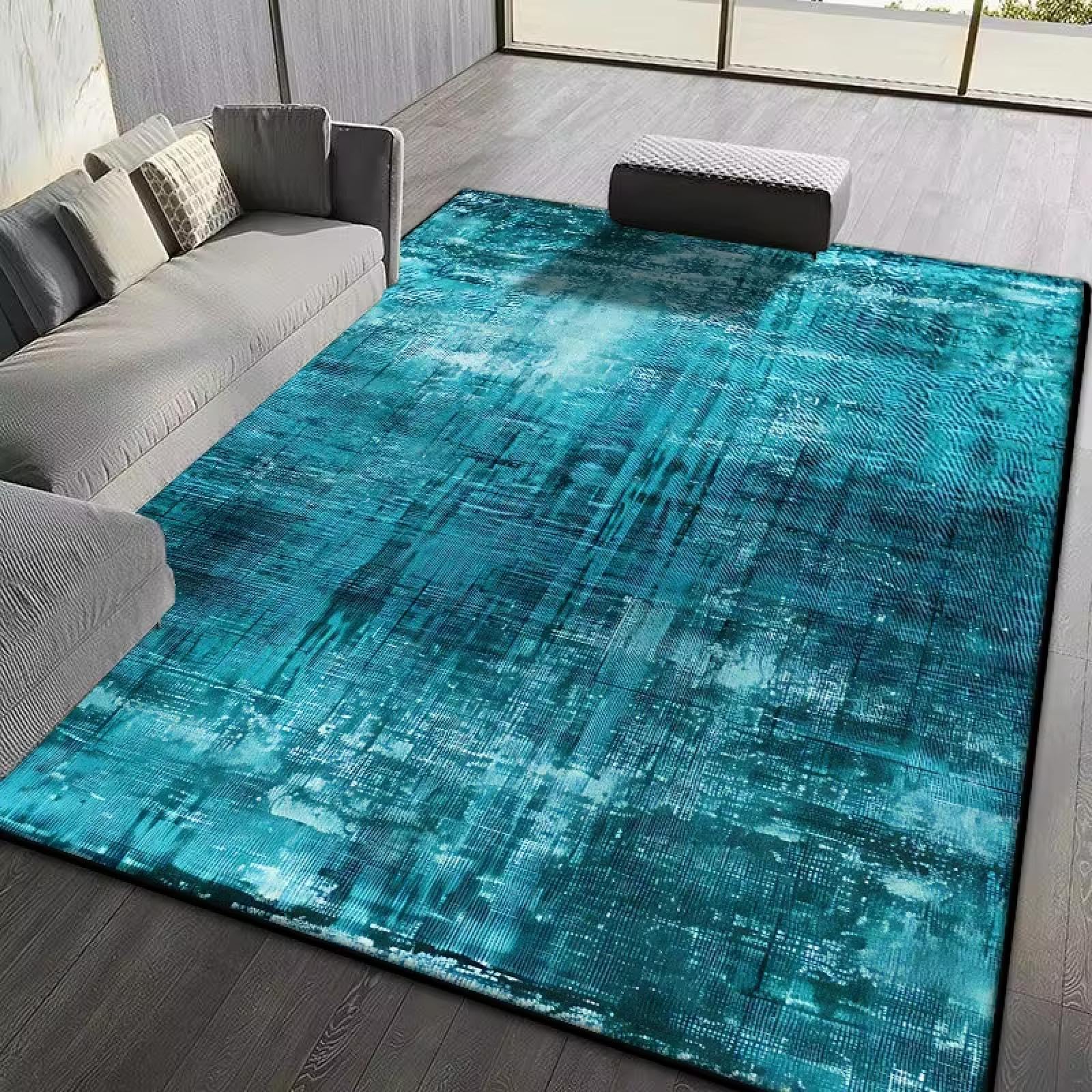 Tapis lavable pour salon fini les glissades avec ce grand tapis de maison
