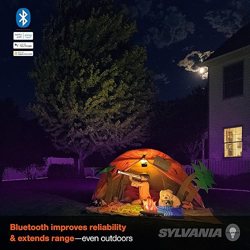 Miniatura 5 de Sylvania Smart - Tira de luz LED flexible de malla Bluetooth de 16.4 pies para exteriores, kit de inicio para Alexa / Google / Apple HomeKit, RGBTW