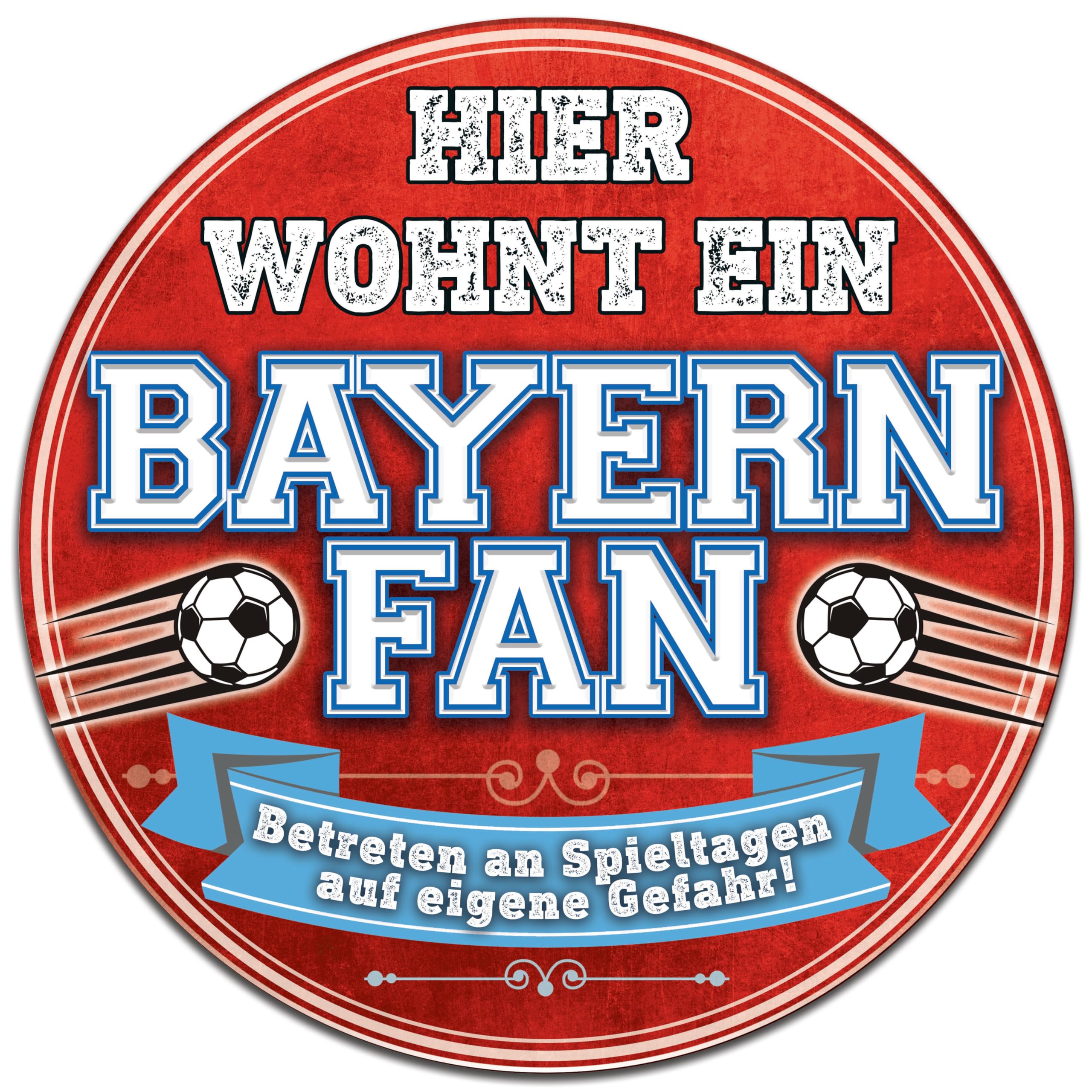 Retro Blechschild 'Ich Bin Nürnberg Fan' – 20x30 Cm, Metall, Witziger Fußball-Spruch Als Wanddekoration Oder Geschenk