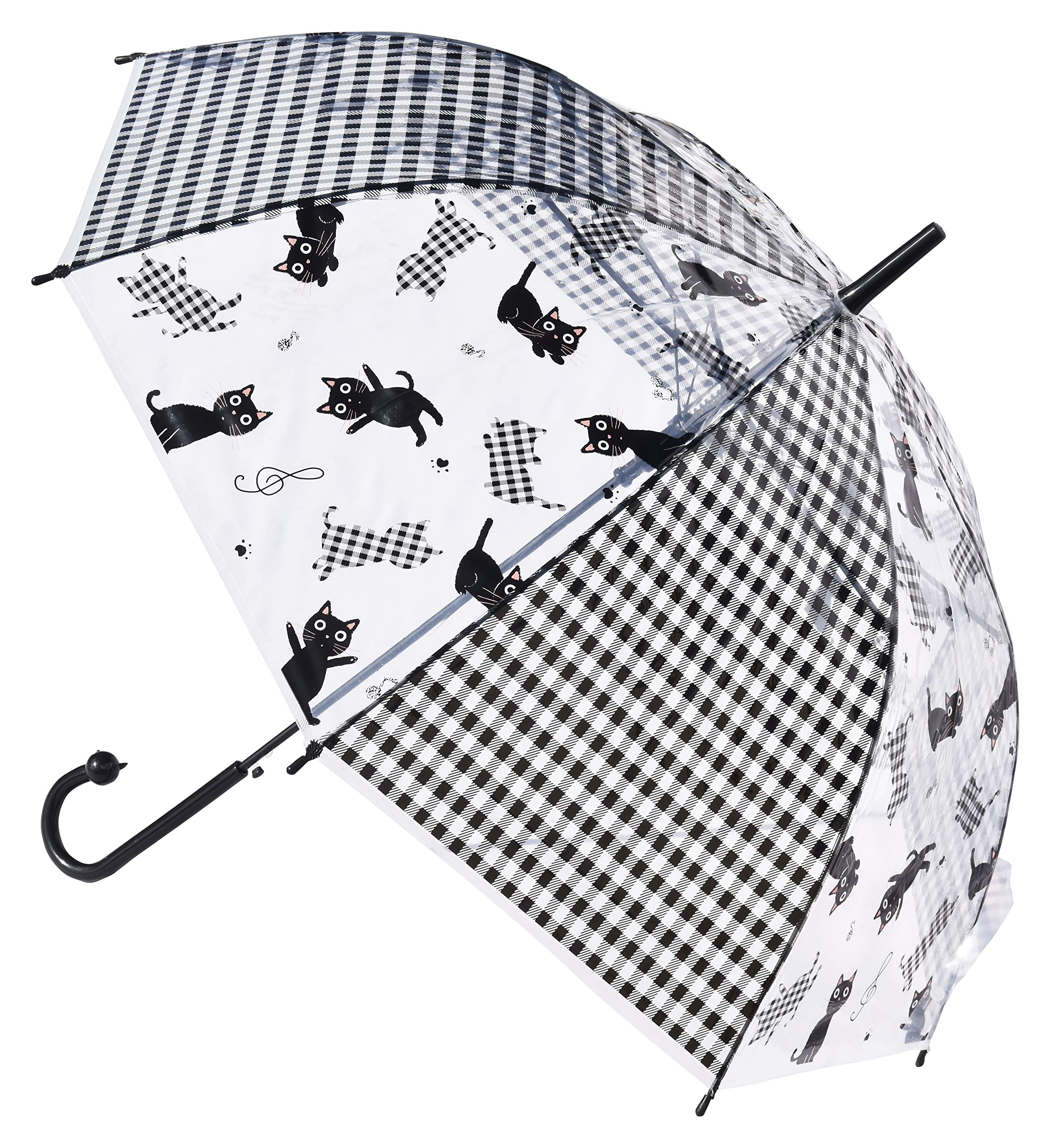 ™ Creative Cat Handle Children Transparent Umbrella, Cat Umbrella for Children, See Through Umbrella for Kids, Cat shape animal handle transparent umbrella-image-26