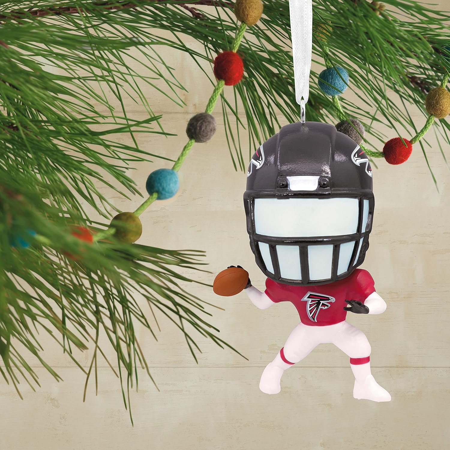 Hallmark NFL Atlanta Falcons Bouncing Buddy Christmas Ornament : Sports & Outdoors