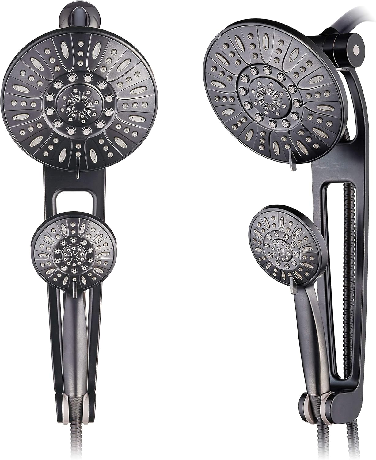 AquaDance High-Pressure 48-mode 3-way Shower Spa Combo with Adjustable 18″ Extension Arm for Easy Reach & Mobility! Enjoy Luxury 7″ Rain & Handheld Showerhead Separately or Together! Oil-Rubbed Bronze