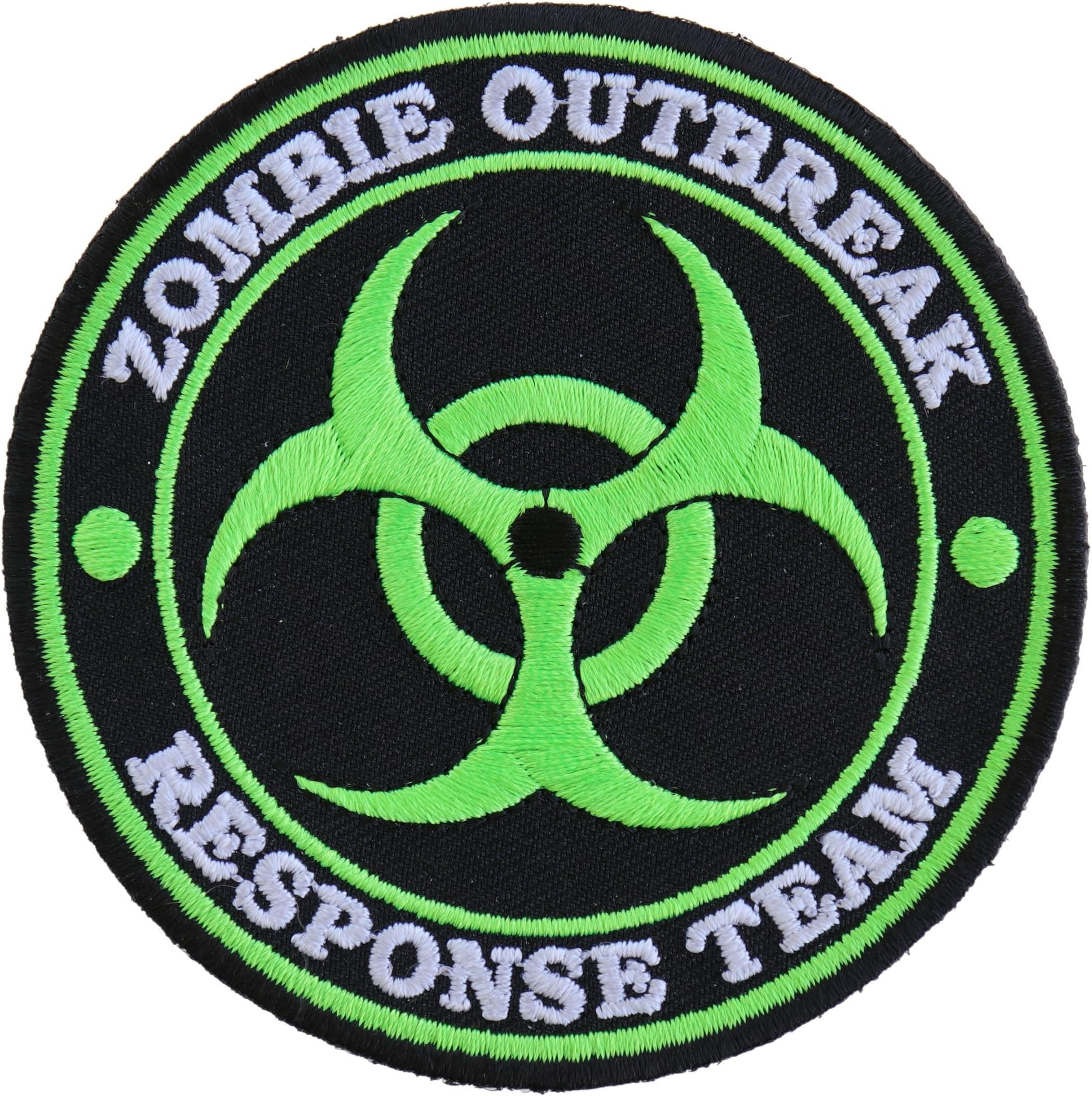 Ivamis TradingZombie Outbreak Response Team Green Patch - 3.5x3.5 inch. Embroidered Iron on Patch