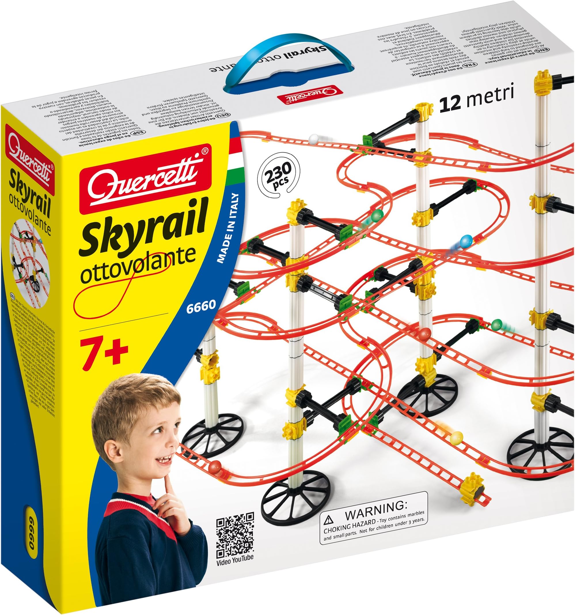 Quercetti Skyrail Roller Coaster Set