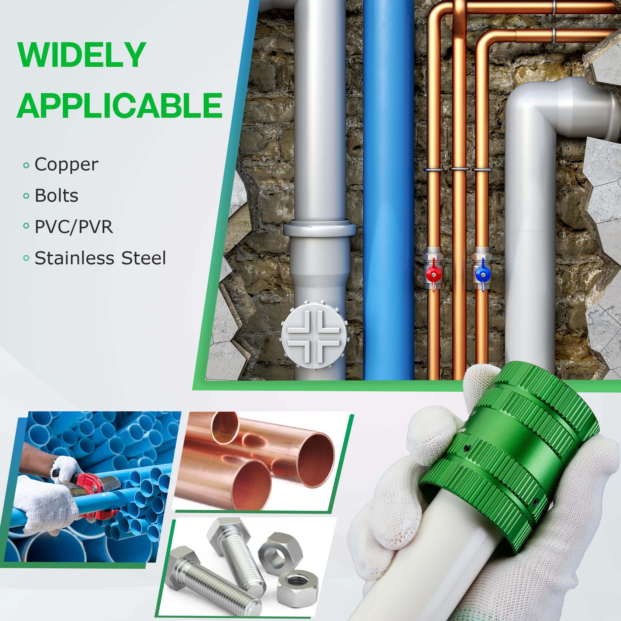 WISSCOOL Pipe Reamer - Deburr & Chamfer Pipes -3