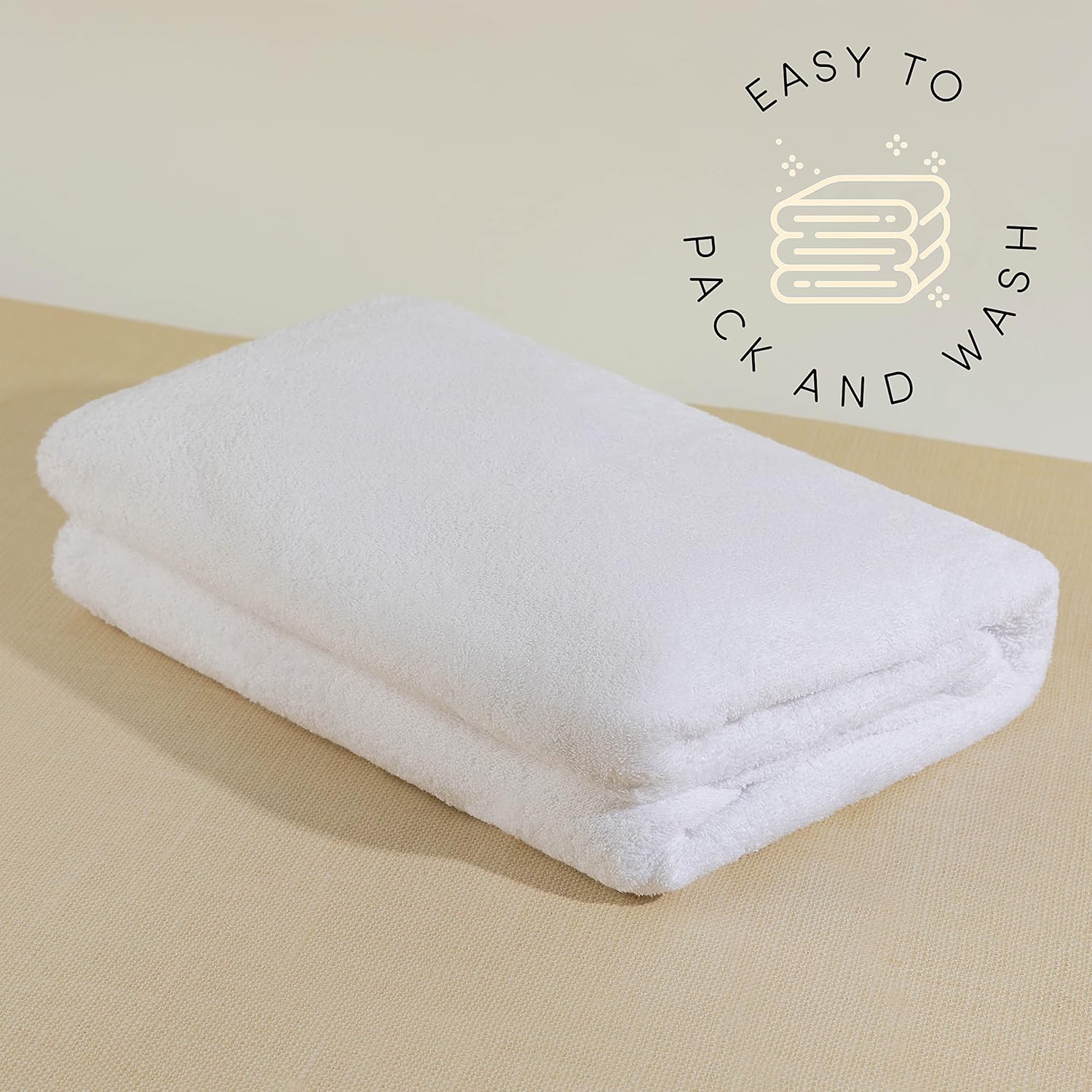 Boca Terry Lounge Chair Towel Cover, 100% Cotton Chaise Lounge Towels for Pool or Beach Chair - Elastic Top