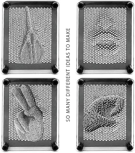 Miniatura 6 de ArtCreativity Juguete de arte de pines 3D (paquete de 2) – Tablas sensoriales grandes de 5 x 7 y pequeñas 3.5 x 5 para niños y adultos – Apto para