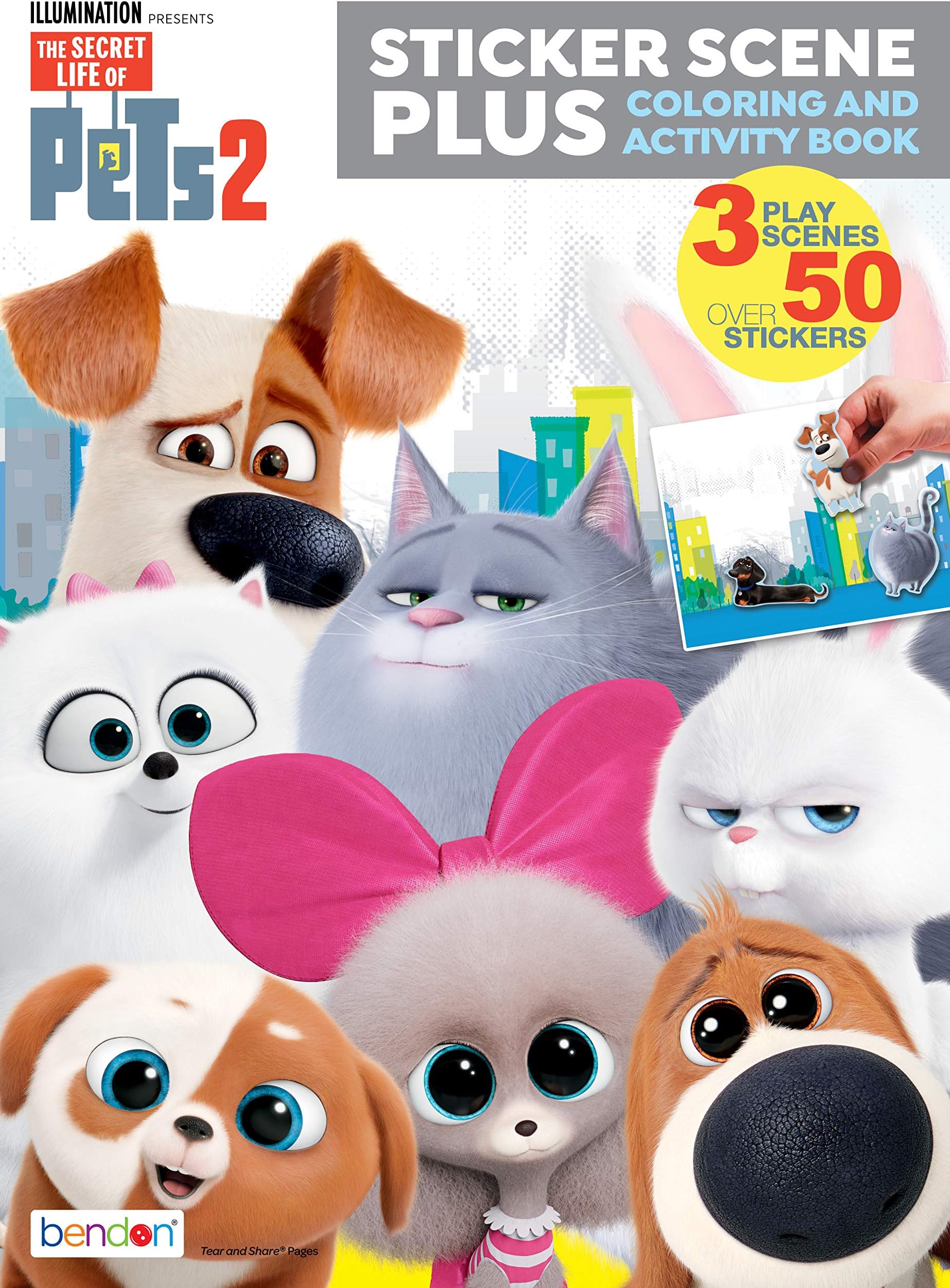 Secret Life of Pets Coloring and Activity Book Sticker Scene Plus 42510