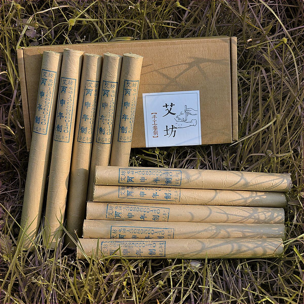 3 Years Pure Handmade Moxa Rolls for Moxibustion Ai ye Chinese Wormwood by Aimoxa