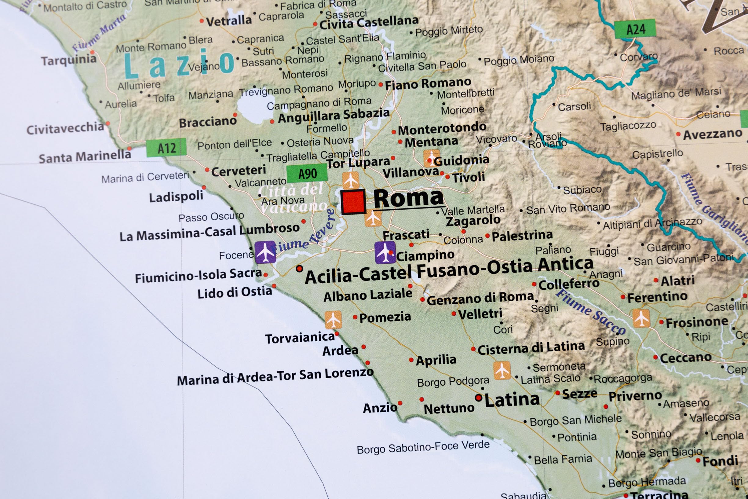 Large map of Italy with full lamination (wall map) 39 x 55 inches, Italian regions - Image 6