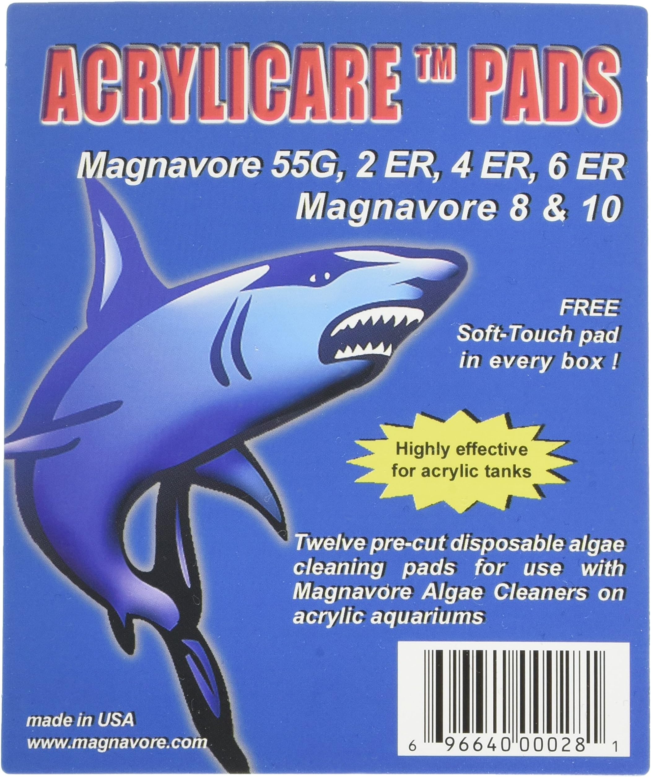 71600028 Replacement Acrylicare Pads for Algae Cleaners (12 Pack)