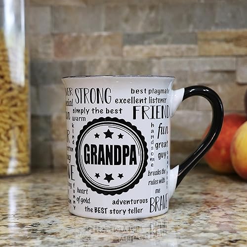 Miniatura 9 de Cottage Creek Taza para abuelos  Taza de café de cerámica de 16 onzas en caja de regalo en blanco y negro, regalos para los nuevos abuelos de los