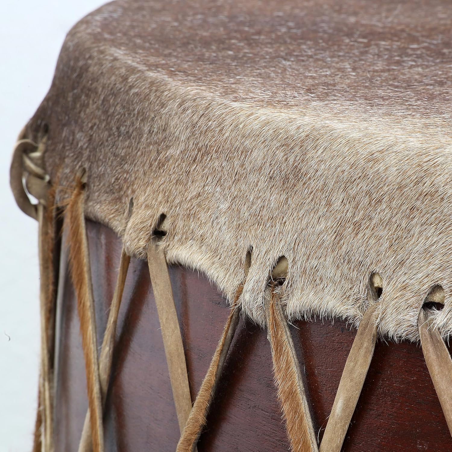 Mother Drum Made from Cowhide: 40" Diameter, 15" Height, 24" Stand Height