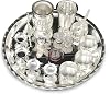 NOBILITY Pooja Thali Set 12 Inch Silver Plated Puja Thali for Diwali Decoration Gift Items Festival Ethnic Puja Thali for Temple Office Home Wedding Return Gifts