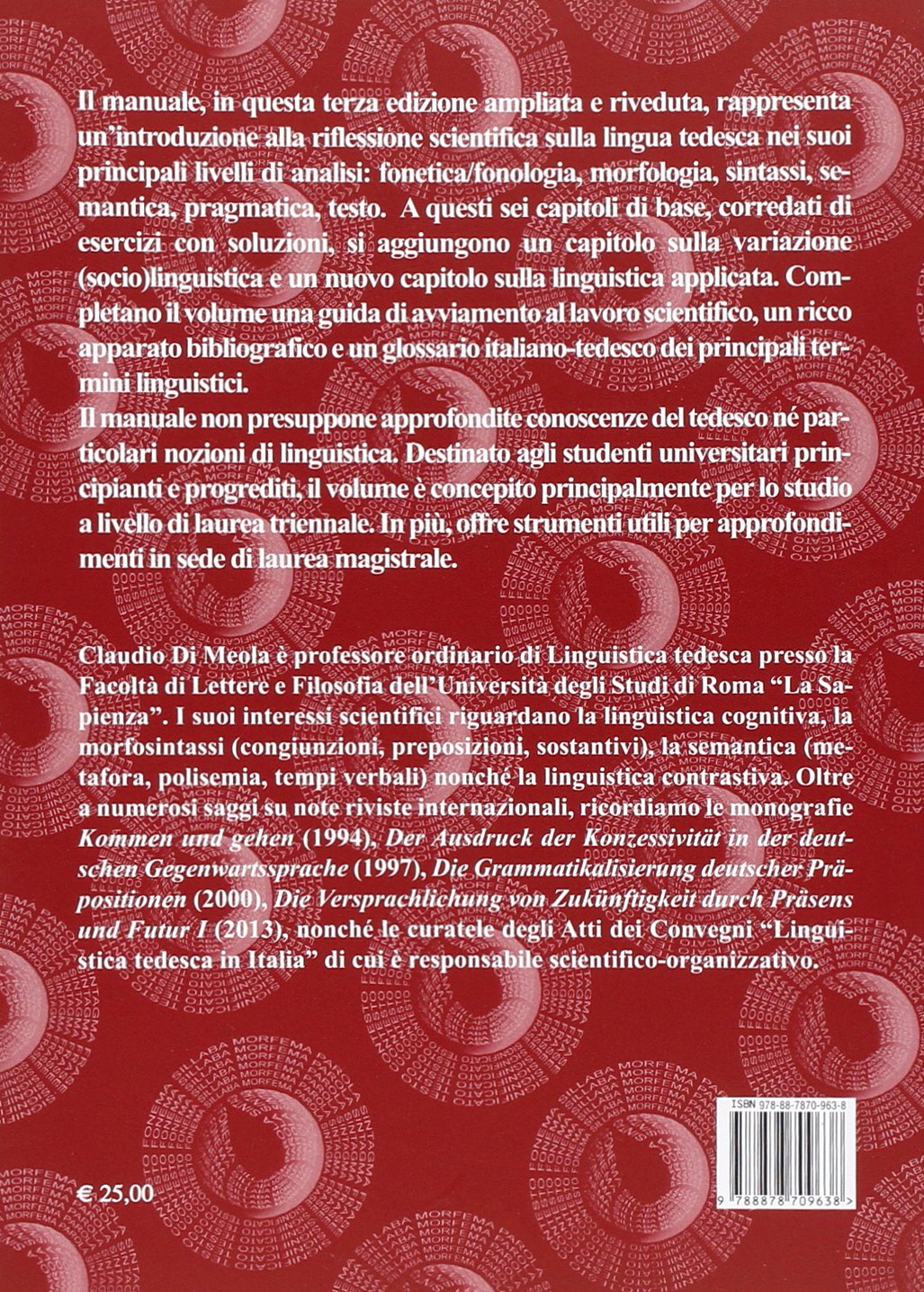 La linguistica tedesca. Un'introduzione con esercizi e bibliografia ragionata. Ediz. italiana e tedesca