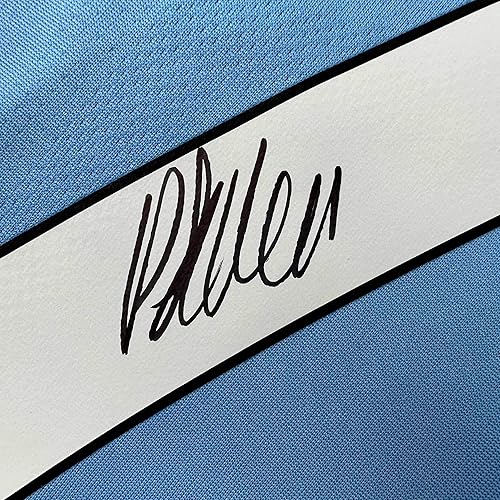 Miniatura 3 de Autographed/Signed Phil Foden Manchester City Blue Soccer Futbol Jersey Beckett BAS COA