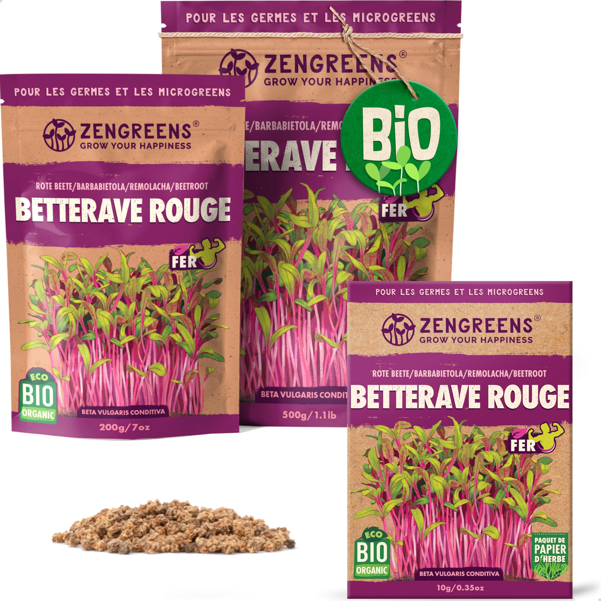 Graines De Betterave Bio Detroit 2 - ZenGreens | Semences Potagères Pour Jardin, Balcon Ou Potager Surélevé