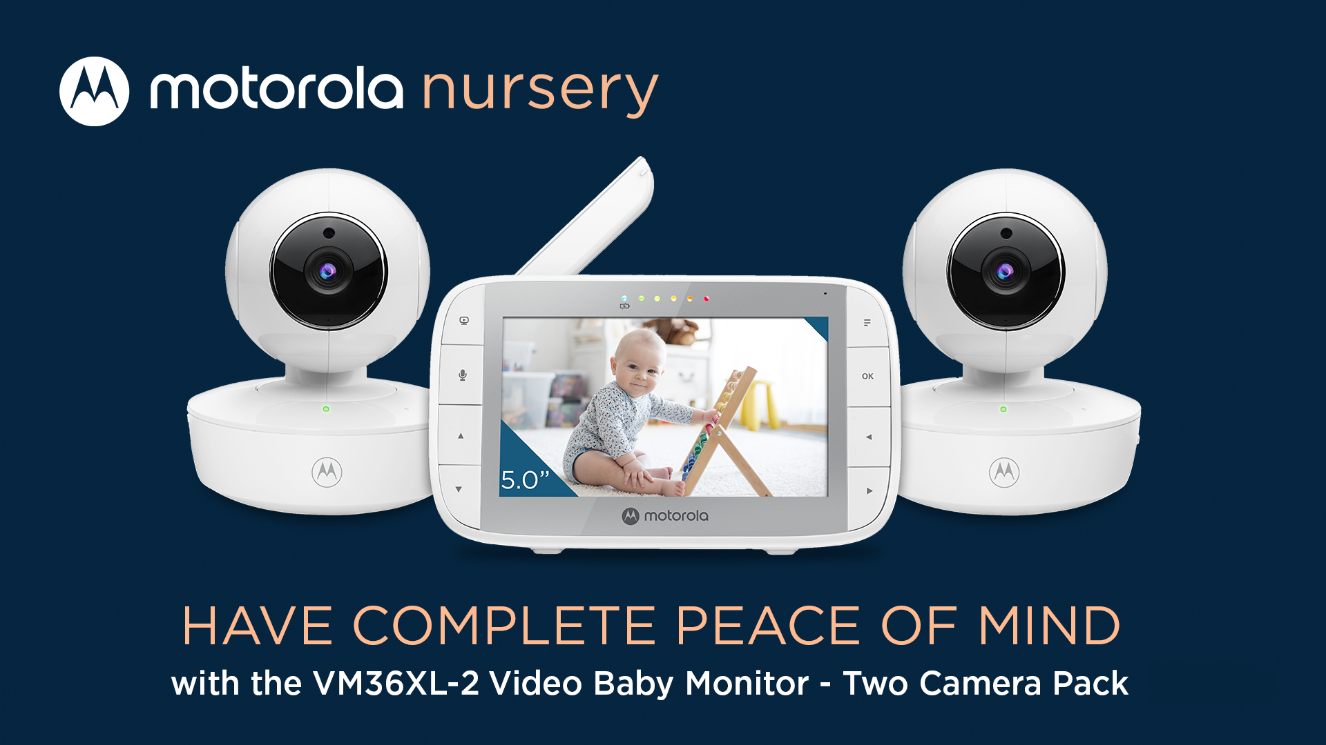 Amazon.com: Motorola Nursery 2-Way Audio VM36XL Baby Monitor with