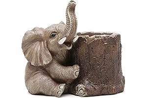 Hodao Elephant Decorations for Home Desk Organizer
