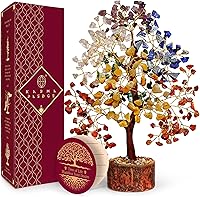 Vista 32 de KARMAPLEDGE Árbol de la vida de cristales curativos para energía positiva, protección y buena suerte, dinero, decoración de Feng Shui