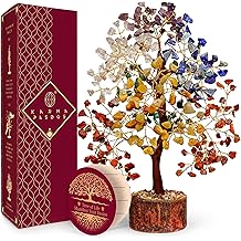 7 Chakra Tree of Life for Manifestation Unique Birthday Gifts for Women, Men, Friends, Handmade Home Office Decor Healing Crystal Tree for Money, Reiki, Good Luck, Anniversary Gifts for Her, Mom &amp; Dad